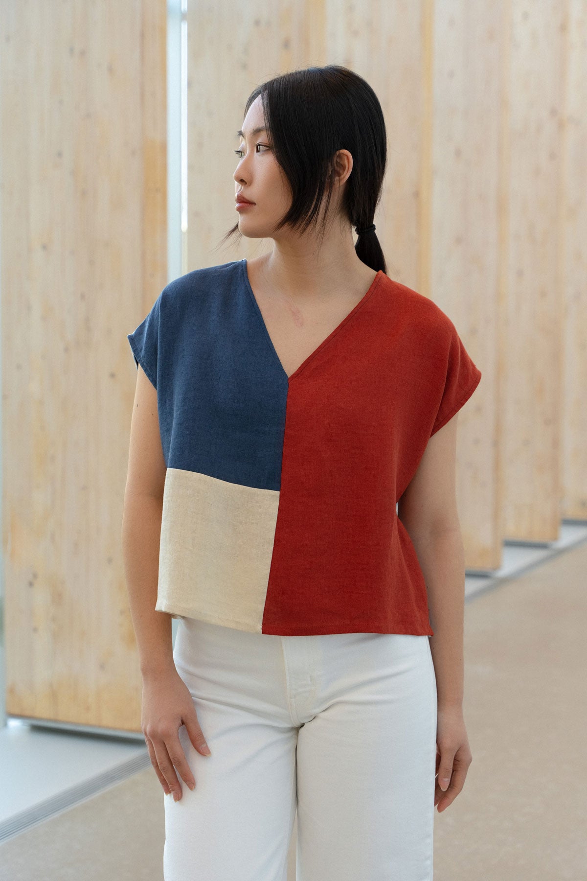 Top Reversible de Lino Volta