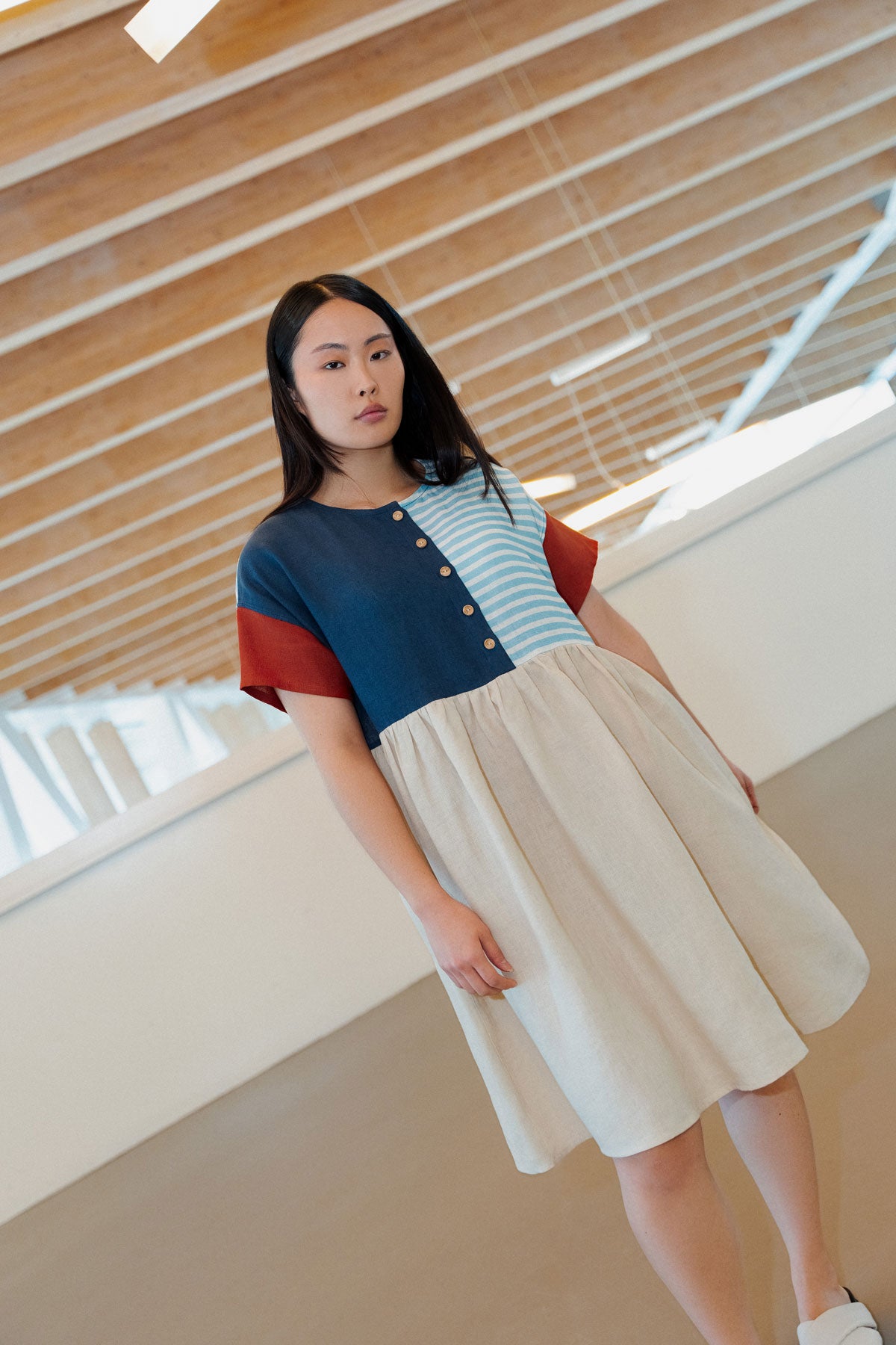 Vestido Oversize de Liño Vagantío