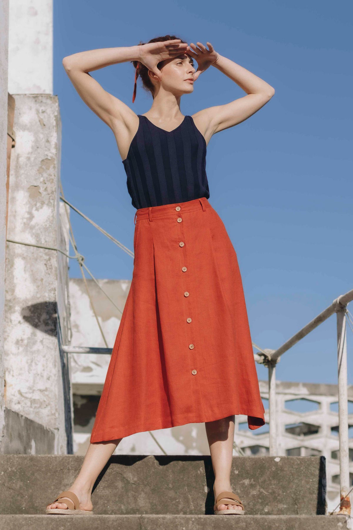 Red Marola Skirt