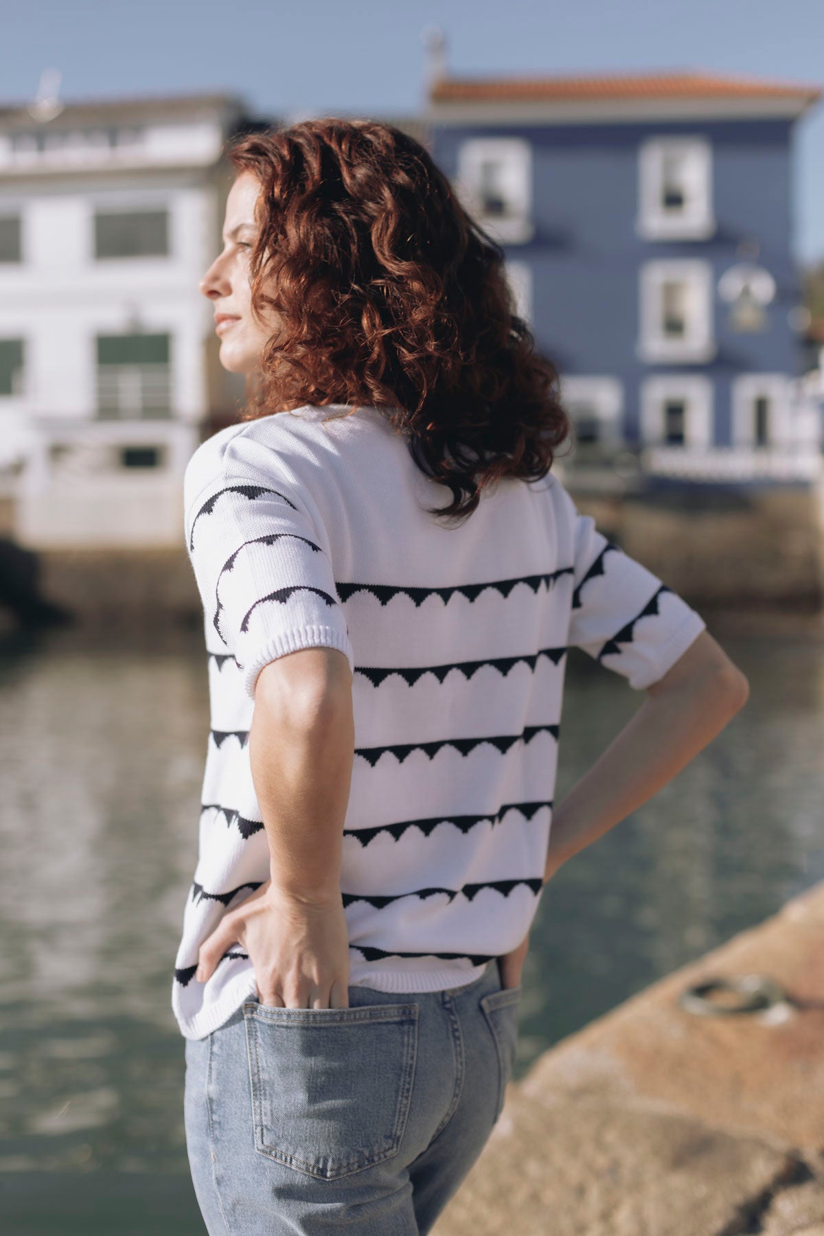 White Ponte Sweater